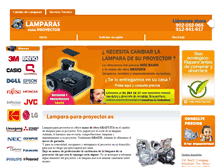 Tablet Screenshot of lampara-para-proyector.es